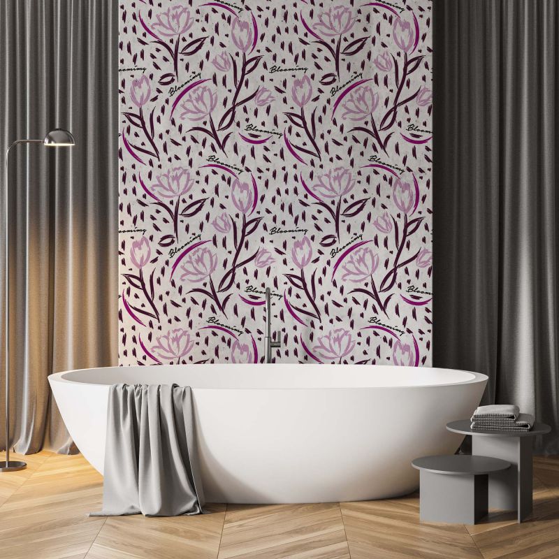 FOTOTAPET_BAIE_ABSTRACT_FLOWERS_PINK