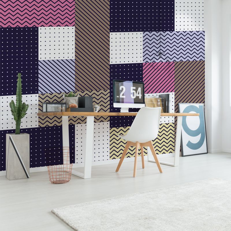 FOTOTAPET_BIROU_PURPLE_PATCHWORK