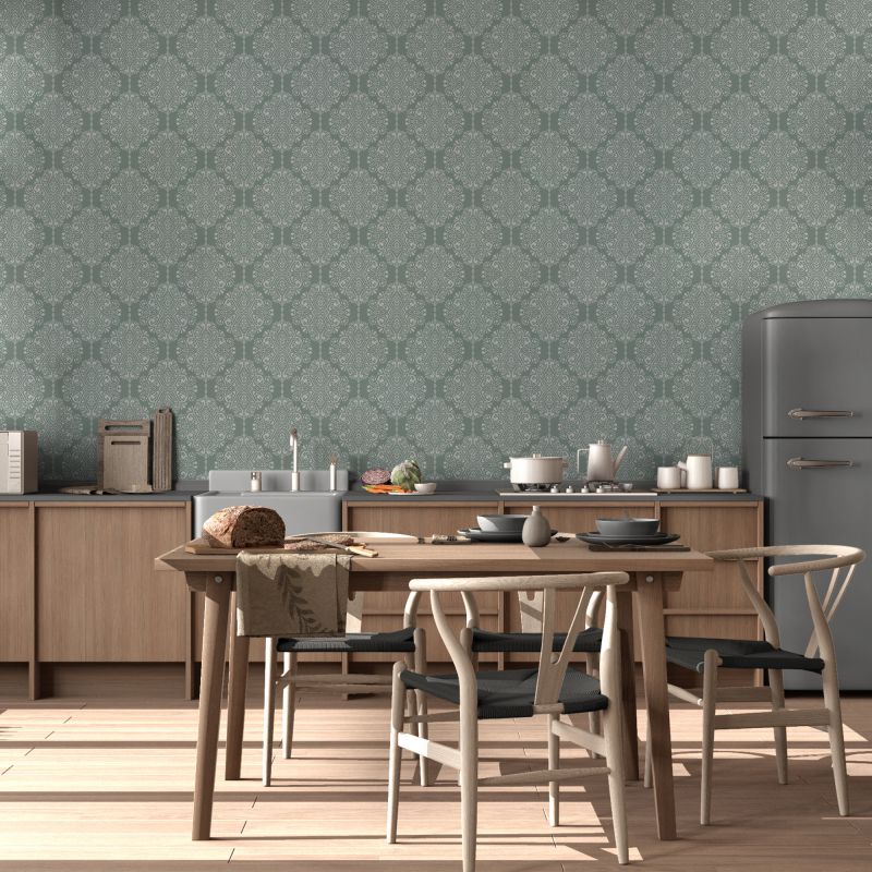 FOTOTAPET_BUCATARIE_FINE_DAMASK_GREEN_TEA