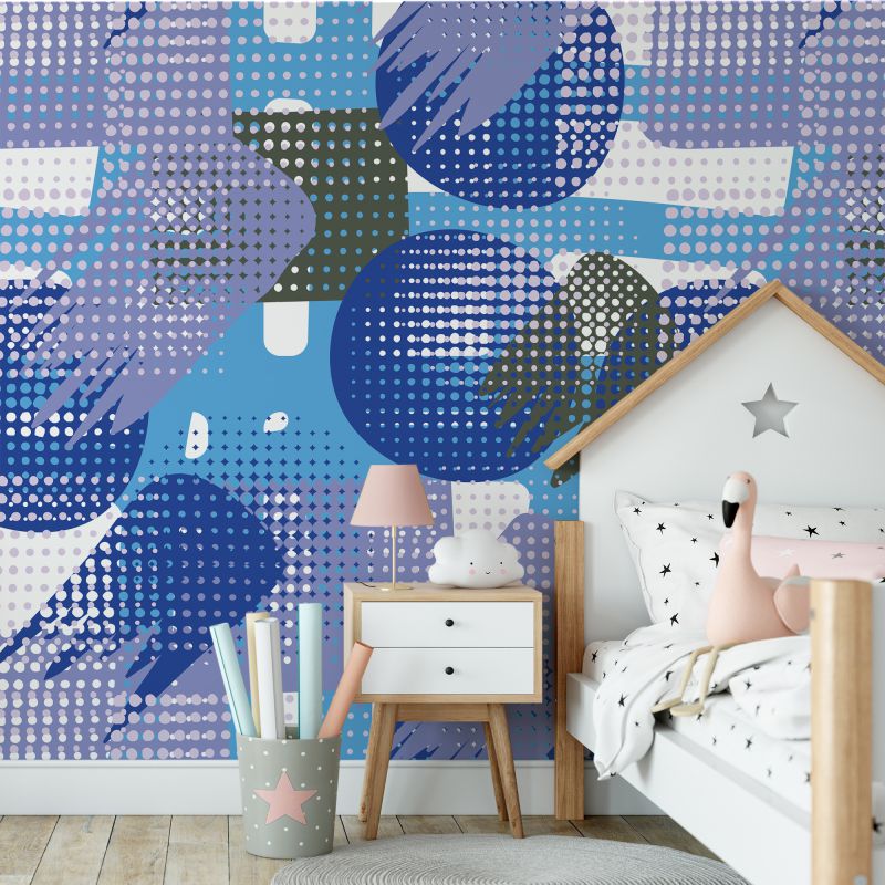 FOTOTAPET_CAMERA_TINERET_BLUE_SERIGRAPHY