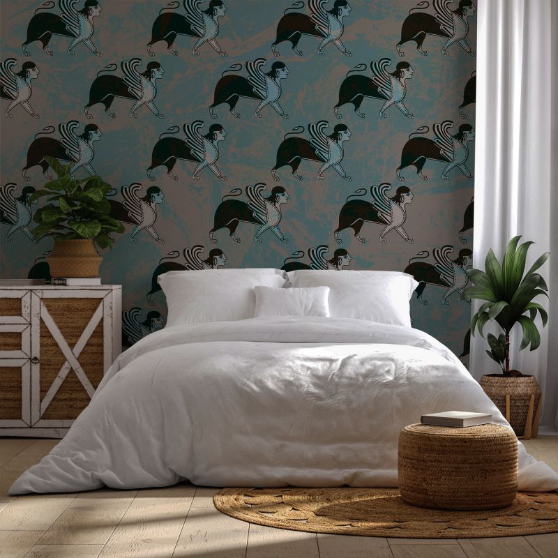 FOTOTAPET_DORMITOR_ASSYRIAN_LION_TAINTED