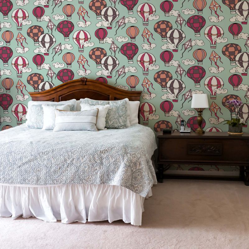 FOTOTAPET_DORMITOR_BALLOONING