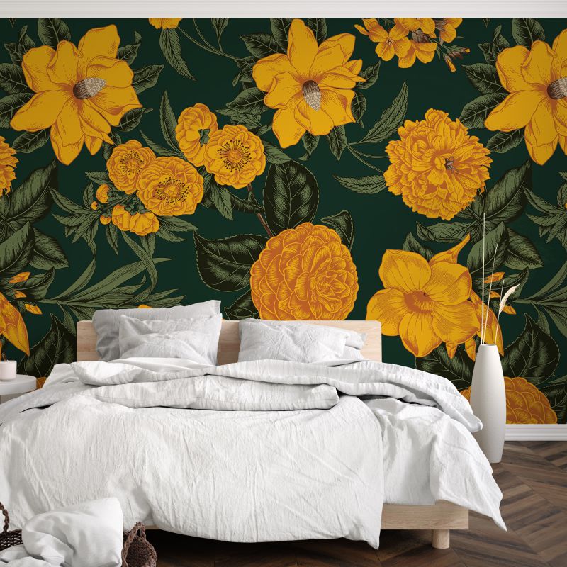 FOTOTAPET_DORMITOR_BUPHTHA_GREEN