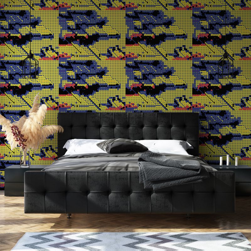 FOTOTAPET_DORMITOR_DOTTED_POP