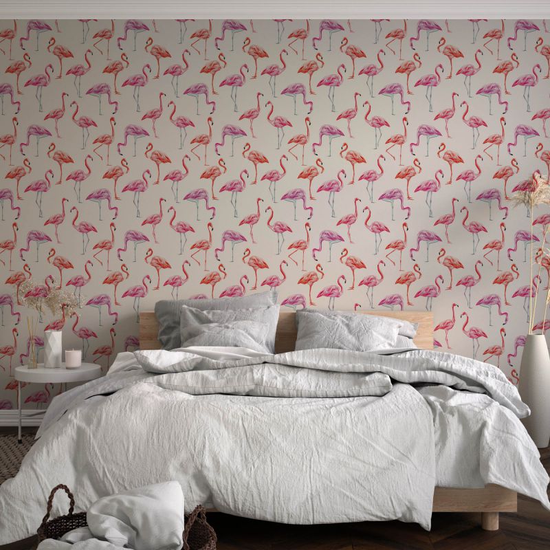 FOTOTAPET_DORMITOR_FLAMINGO_PARTY