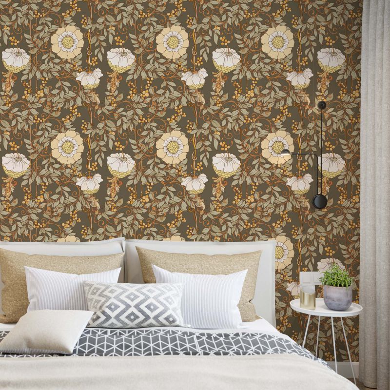FOTOTAPET_DORMITOR_FLEURS_DARGOUSIER_DARK