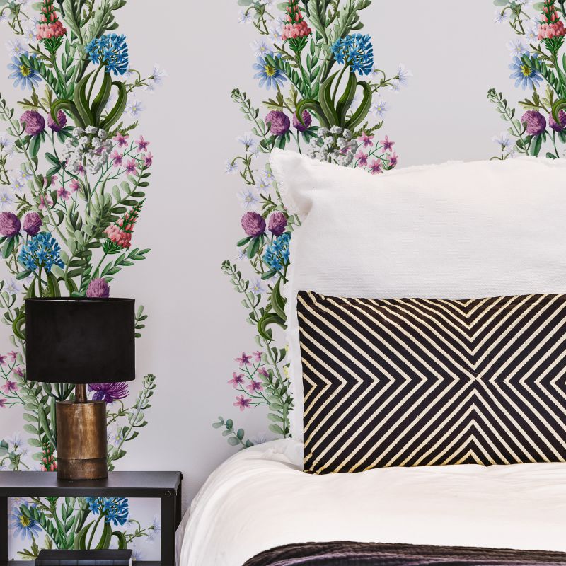 FOTOTAPET_DORMITOR_FLOWERS_COLUMN_WHITE