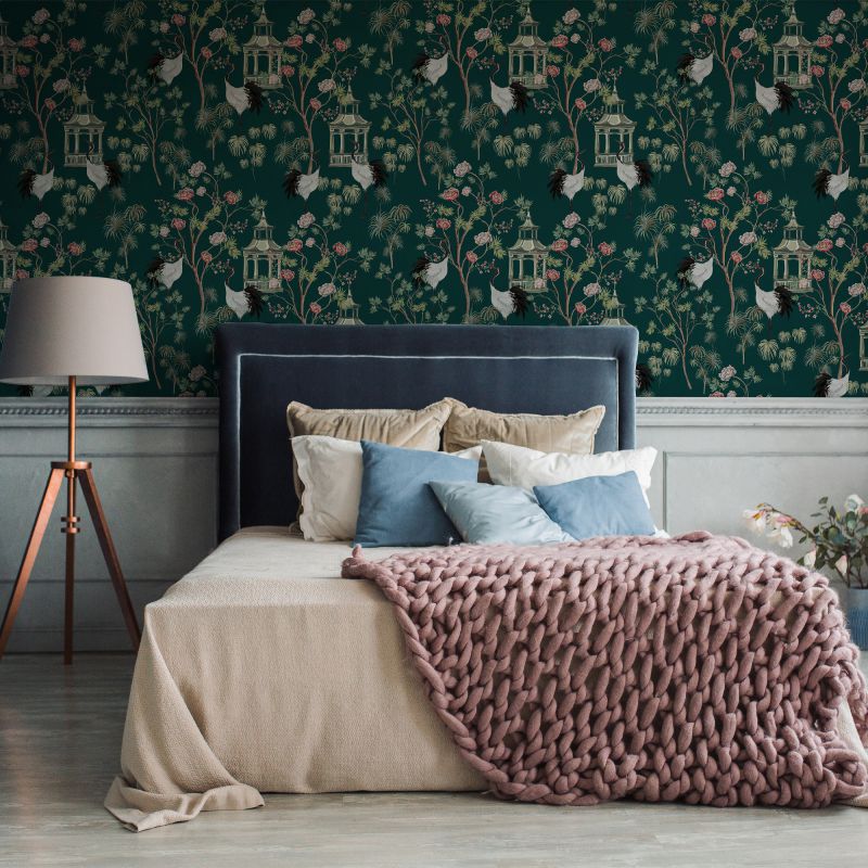 FOTOTAPET_DORMITOR_GARDEN_OF_JADE