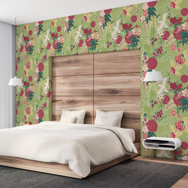 FOTOTAPET_DORMITOR_PISTACHIO_SEIGAIHA