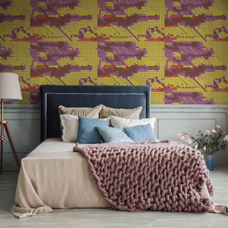 FOTOTAPET_DORMITOR_SUNNY_DOTS