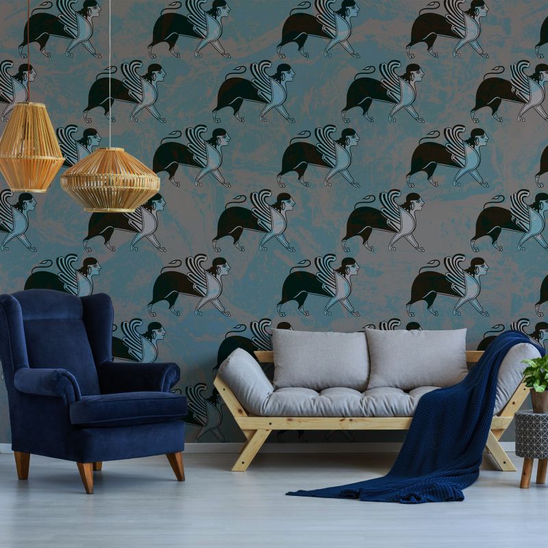 FOTOTAPET_LIVING_ASSYRIAN_LION_TAINTED