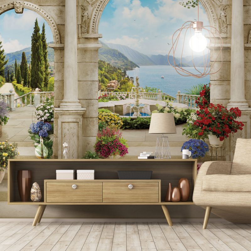 FOTOTAPET_LIVING_FLORAL_PALACE