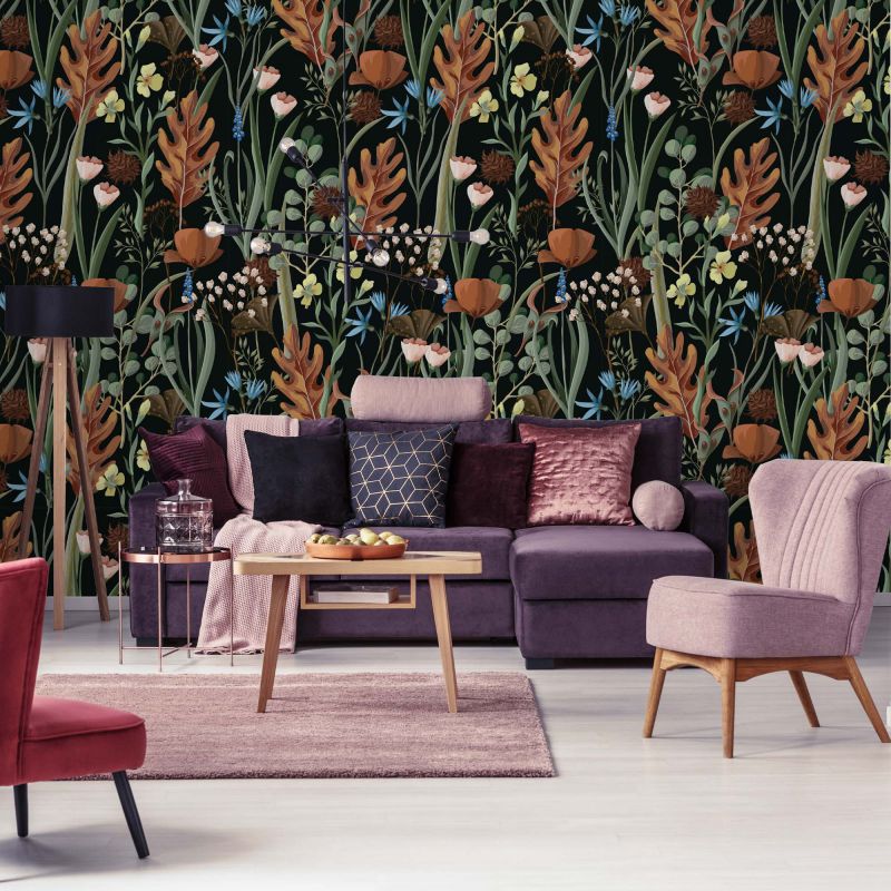 FOTOTAPET_LIVING_FLOWER_FOREST