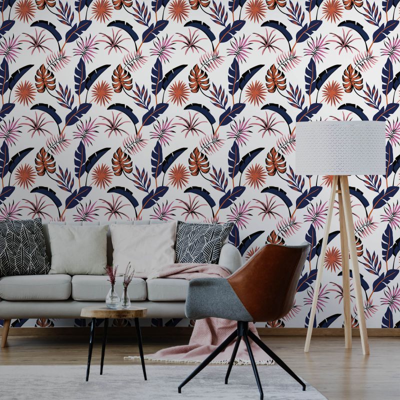 FOTOTAPET_LIVING_STYLIZED_FOLIAGE