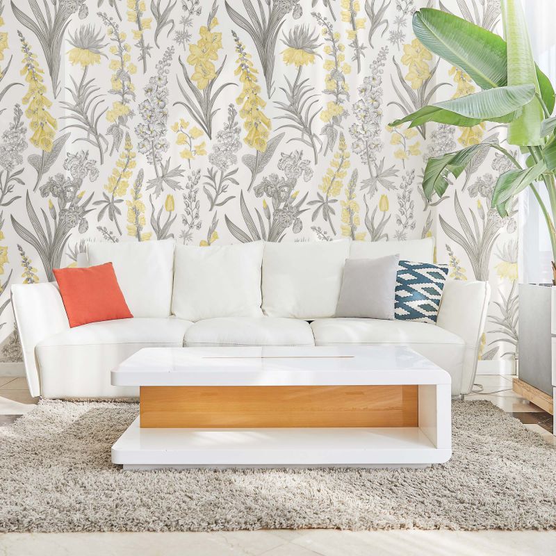 FOTOTAPET_LIVING_YELLOW_FLOWERS_GARDEN