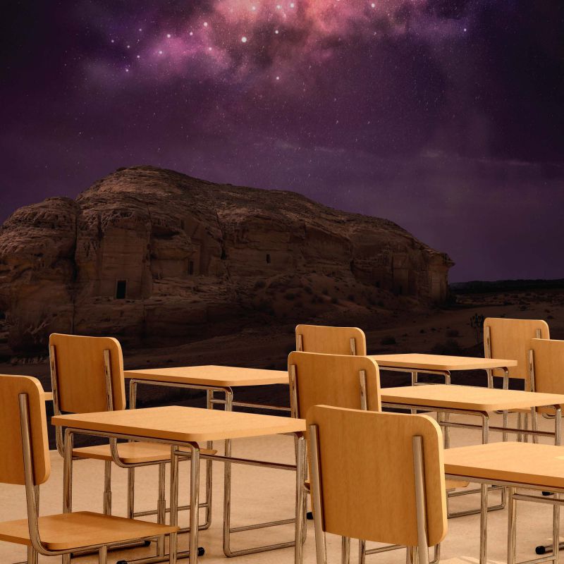 FOTOTAPET_SCOALA_RUINS_IN_THE_NIGHT